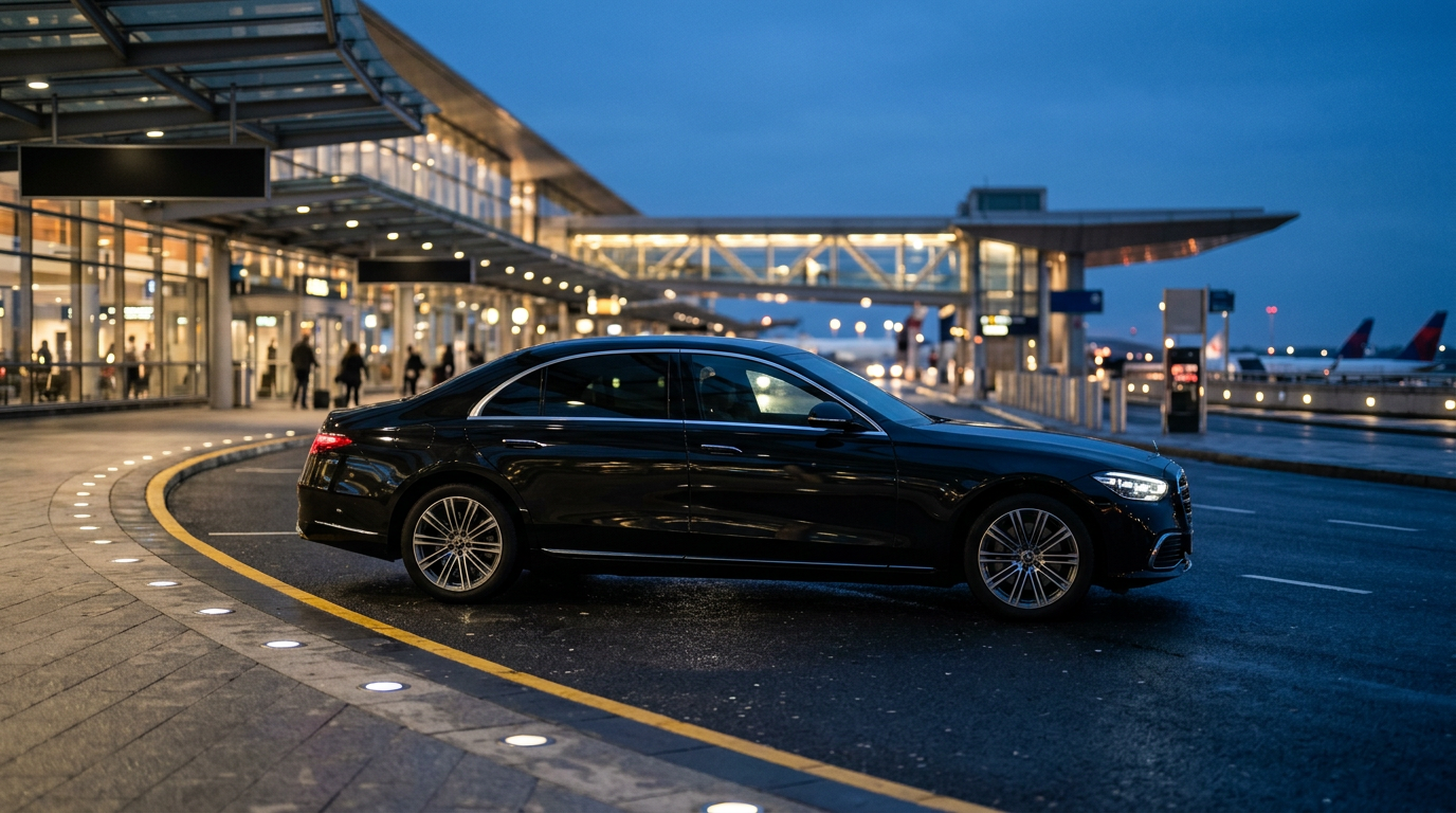 Sioux Falls corporate & airport chauffeur welcoming an executive traveler